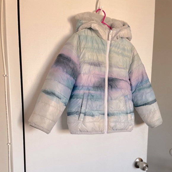 Abercrombie Kids Reversible Zip Toddler Puffer Coat - Size 5/6 - Picture 2 of 14